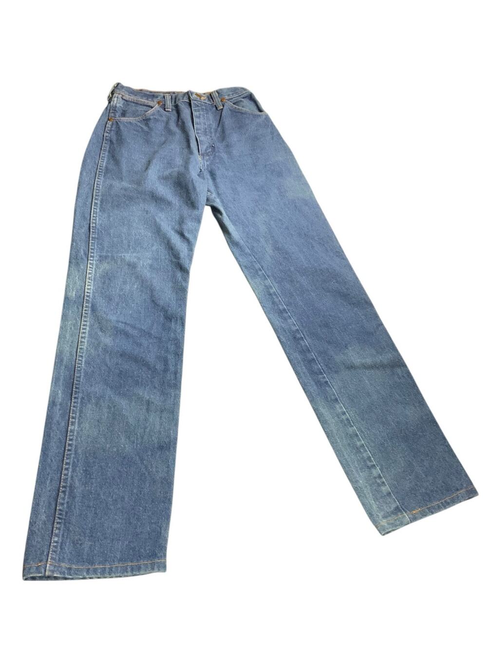 Vintage USA Wrangler 13MWZG Cowboy Cut Jeans 9x34 Dark Wash Western USA
